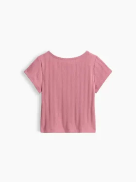 T-shirt en coton pointelle à côtes pour Bébé & Enfant