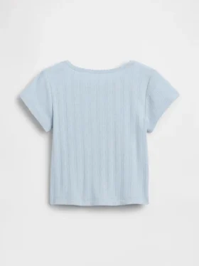 T-shirt en coton pointelle à côtes pour Bébé & Enfant