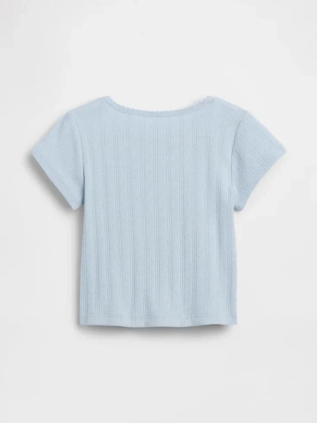 T-shirt en coton pointelle à côtes pour Bébé & Enfant