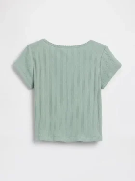 T-shirt en coton pointelle à côtes pour Bébé & Enfant