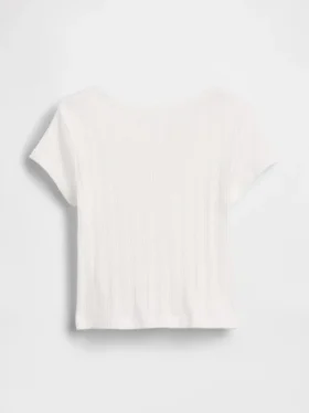 T-shirt en coton pointelle à côtes pour Bébé & Enfant
