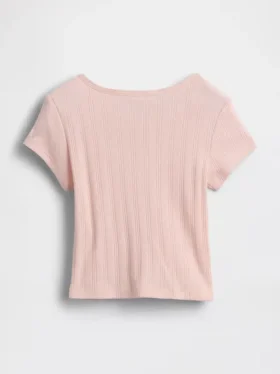 T-shirt en coton pointelle à côtes pour Bébé & Enfant
