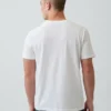 T-shirt en jersey de coton à col en V