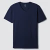 T-shirt en jersey de coton à col en V