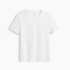 T-shirt en jersey de coton à col en V