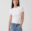 T-shirt en jersey à mailles serrées