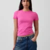 T-shirt en jersey à mailles serrées