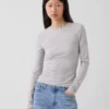 T-shirt en jersey à mailles serrées