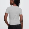 T-shirt en jersey à mailles serrées