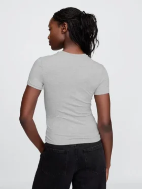 T-shirt en jersey à mailles serrées