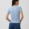T-shirt en jersey à mailles serrées
