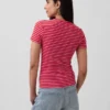 T-shirt en jersey à mailles serrées