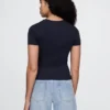 T-shirt en jersey à mailles serrées