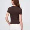 T-shirt en jersey à mailles serrées