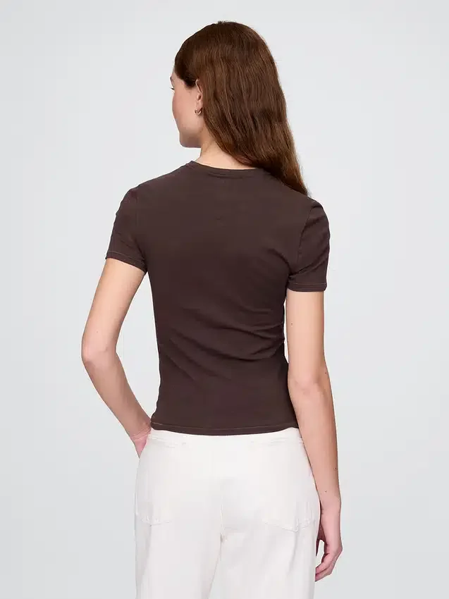 T-shirt en jersey à mailles serrées