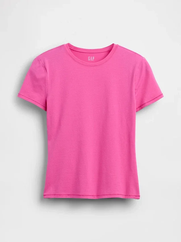 T-shirt en jersey à mailles serrées