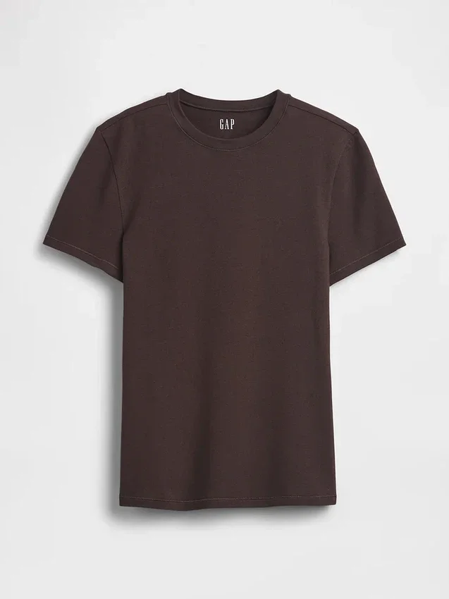 T-shirt en jersey à mailles serrées