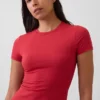 T-shirt en jersey à mailles serrées