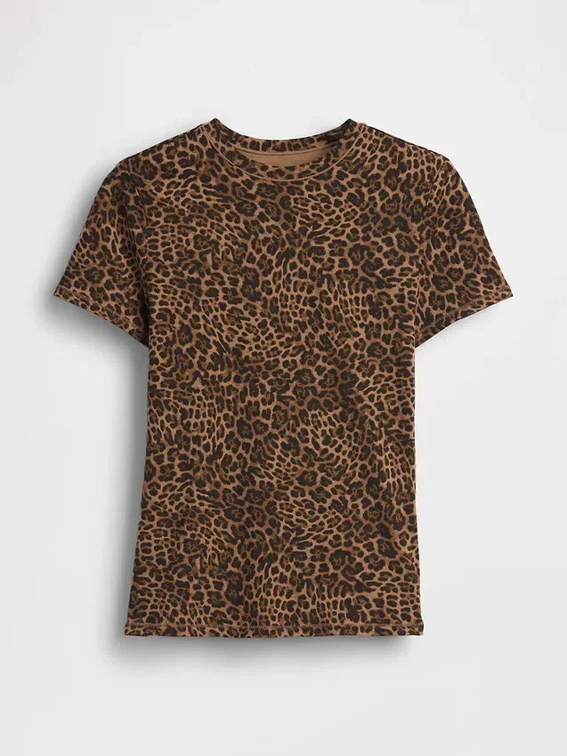 T-shirt en jersey à mailles serrées