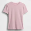 T-shirt en jersey à mailles serrées