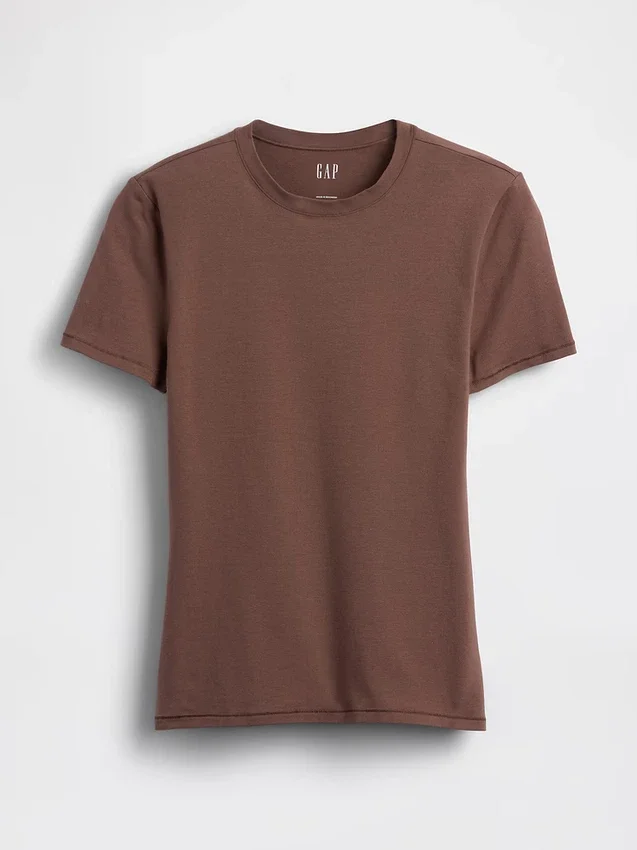 T-shirt en jersey à mailles serrées