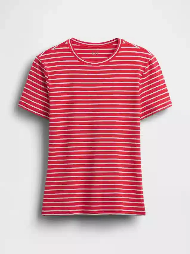 T-shirt en jersey à mailles serrées