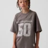 T-shirt en jersey oversize à motifs pour enfant
