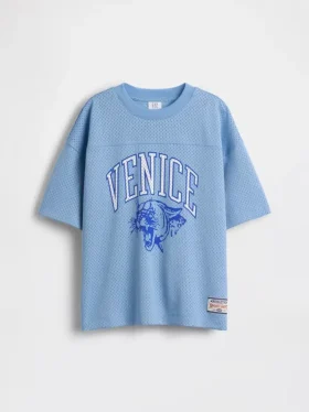 T-shirt en jersey oversize à motifs pour enfant