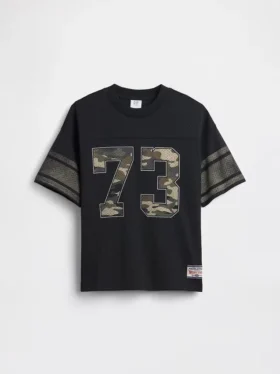 T-shirt en jersey oversize à motifs pour enfant