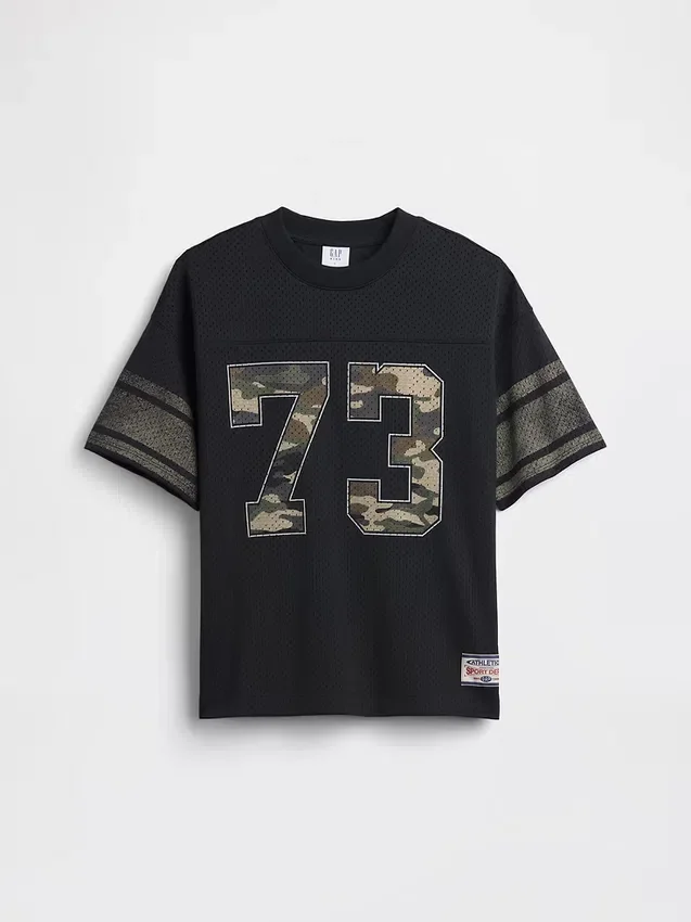 T-shirt en jersey oversize à motifs pour enfant