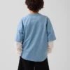 T-shirt en jersey oversize à motifs pour enfant