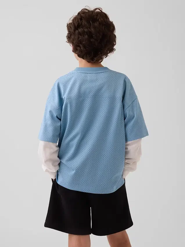 T-shirt en jersey oversize à motifs pour enfant