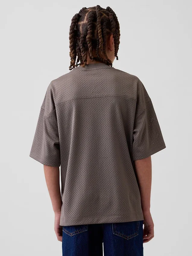 T-shirt en jersey oversize à motifs pour enfant