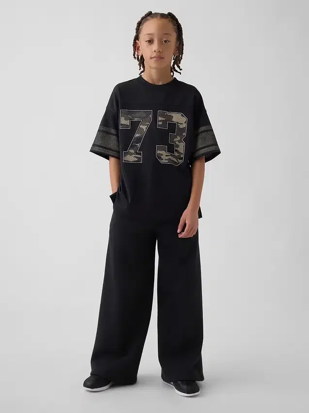 T-shirt en jersey oversize à motifs pour enfant