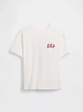 T-shirt enfant ample en jersey de coton épais avec Gap Logo