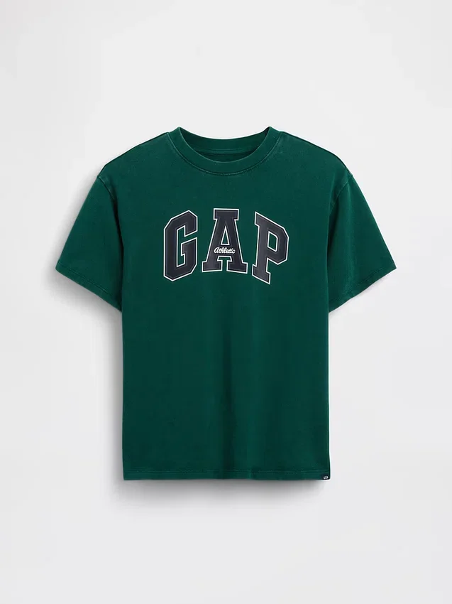T-shirt enfant ample en jersey de coton épais avec Gap Logo