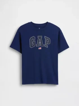 T-shirt enfant ample en jersey de coton épais avec Gap Logo