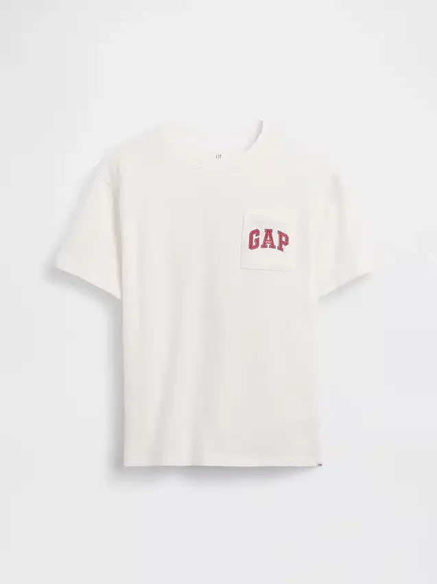 T-shirt enfant ample en jersey de coton épais avec Gap Logo