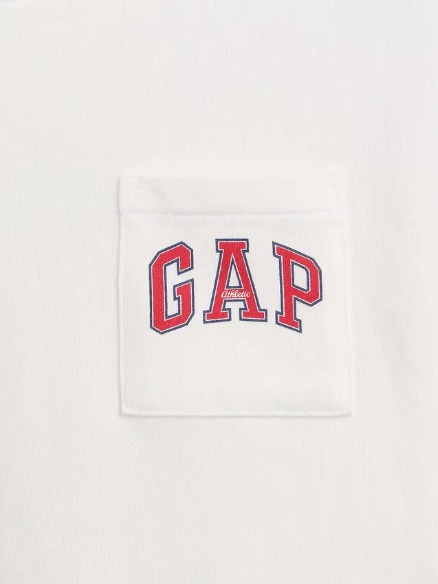 T-shirt enfant ample en jersey de coton épais avec Gap Logo