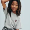 T-shirt enfant ample en jersey de coton épais avec Gap Logo