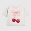 T-shirt enfant avec motif « Cherry Bow »