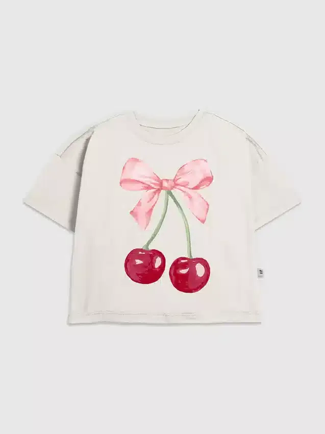 T-shirt enfant avec motif « Cherry Bow »