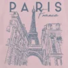 T-shirt enfant avec motif graphique « Paris Line Art »