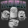 T-shirt enfant avec motif « Minions Trouble »