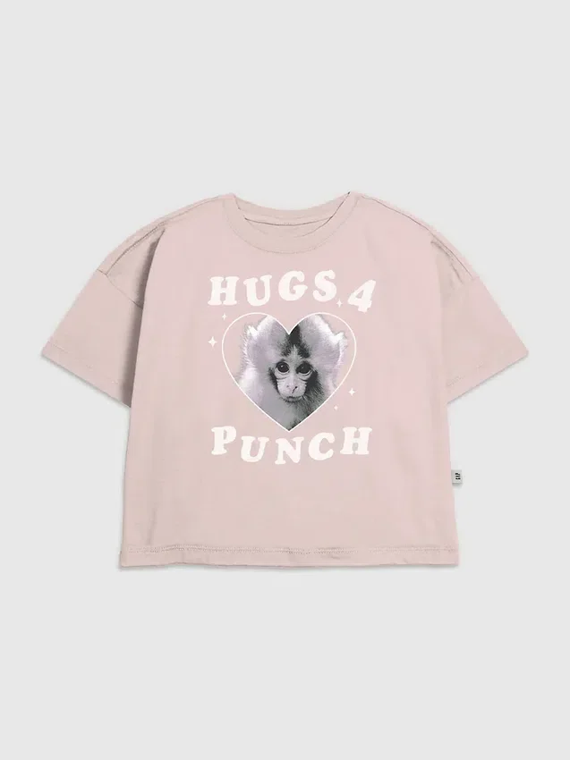 T-shirt enfant avec motif « Punch the Monkey »
