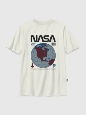 T-shirt enfant avec motif rétro « Globe » de la NASA