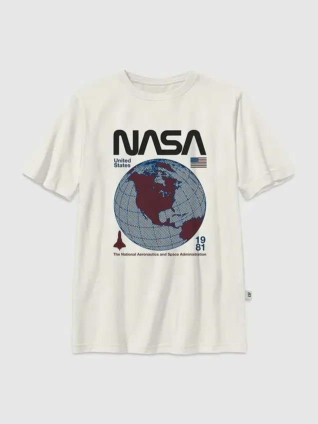 T-shirt enfant avec motif rétro « Globe » de la NASA