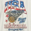 T-shirt enfant avec motif vintage de basket-ball
