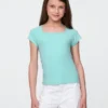 T-shirt enfant à col carré