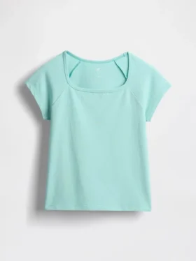 T-shirt enfant à col carré